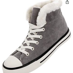 ZGR Womens Canvas Sneakers High Top Lace ups